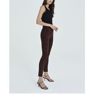 AG Adriano Goldschmeid The Farrah Skinny Ankle‎ In Velvet Corduroy Size 29 R